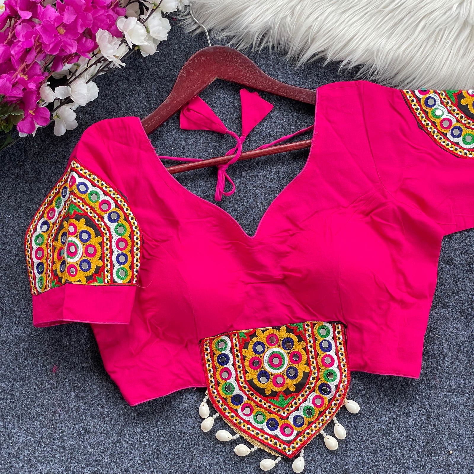 SV Magic Cotton Navratri Special Blouse Wholesale Shop In	